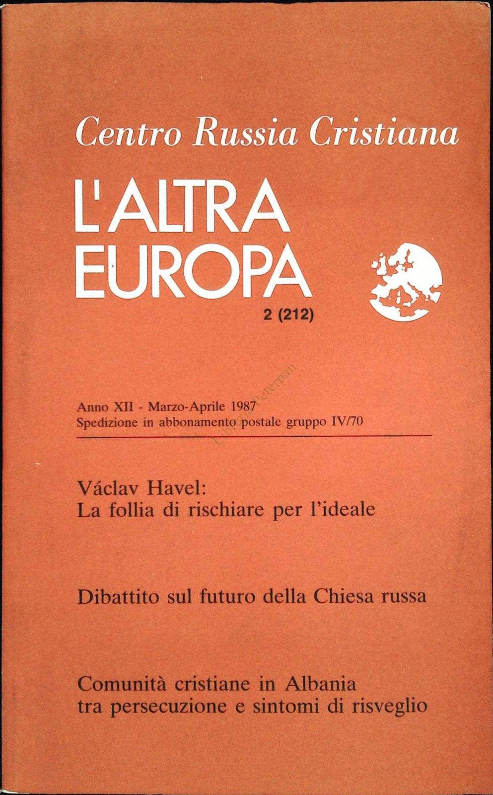 L'ALTRA EUROPA N. 212 - MARZO APRILE 1912
