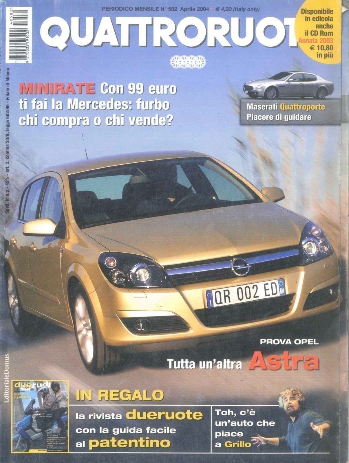 QUATTRORUOTE N 582 - APRILE 2004 - ED. DOMUS