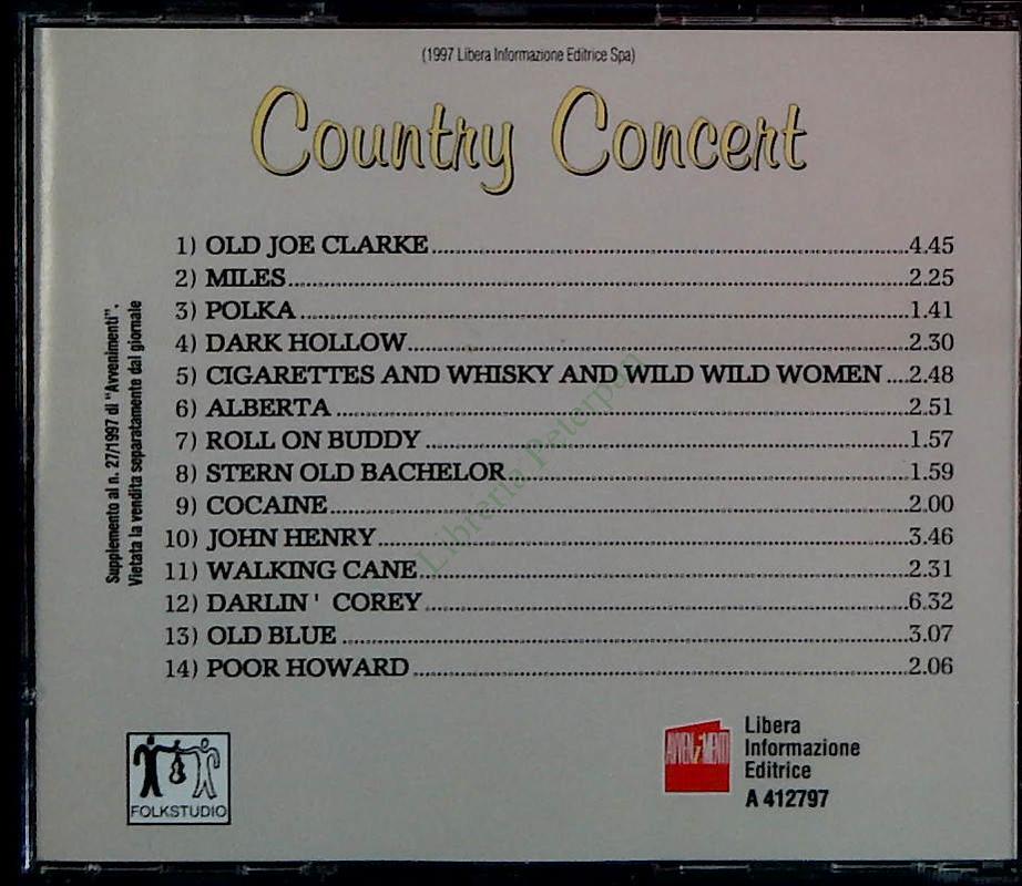 COUNTRY CONCERT -FRANCIS KUIPERS - CD