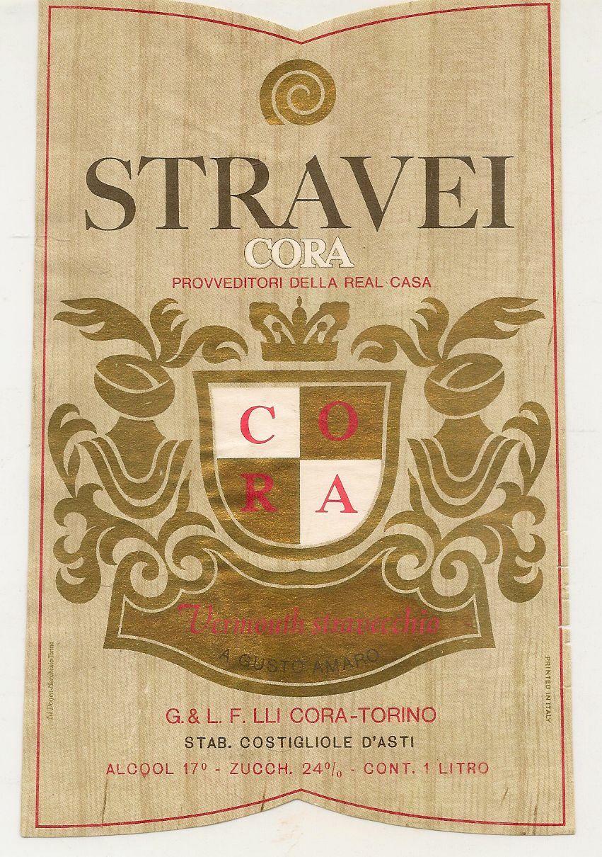 STRAVEI CORA - VERMOUTH - ETICHETTA VINO