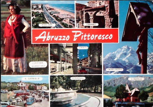 ABRUZZO PITTORESCO - 8 VEDUTINE - V1970
