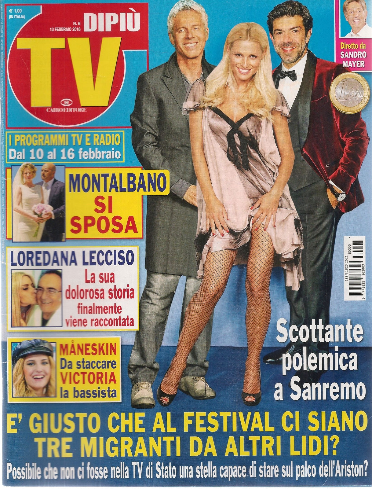 DIPIU' TV 13 FEBBRAIO 2018 - SANREMO - LOREDANA LECCISO - MANESKIN