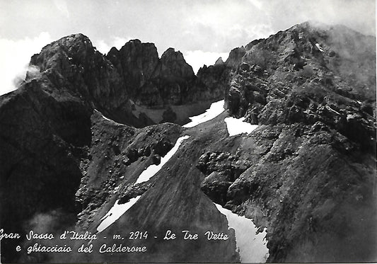GRAN SASSO D'ITALIA - LE TRE VETTE E GHIACCIAIO DEL CALDERONE - NV