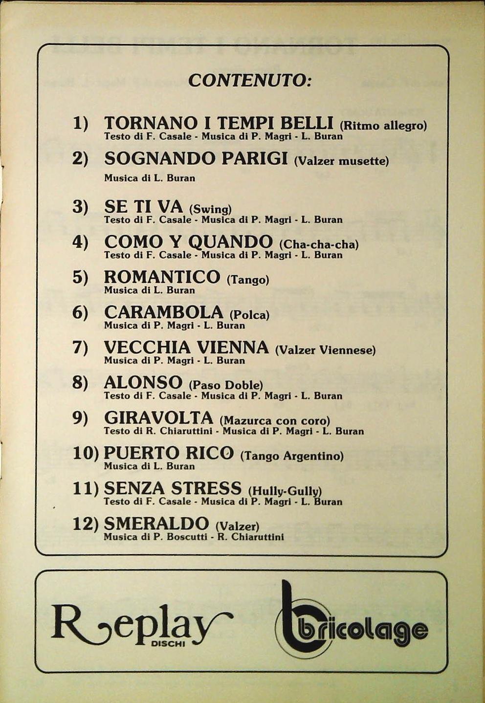 MAGRI-LISONI - 12 BRANI - SPARTTO-SHEET MUSIC