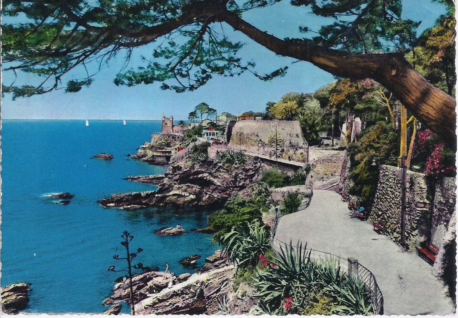 NERVI - PASSEGGIATA A MARE - V 1971 - FG