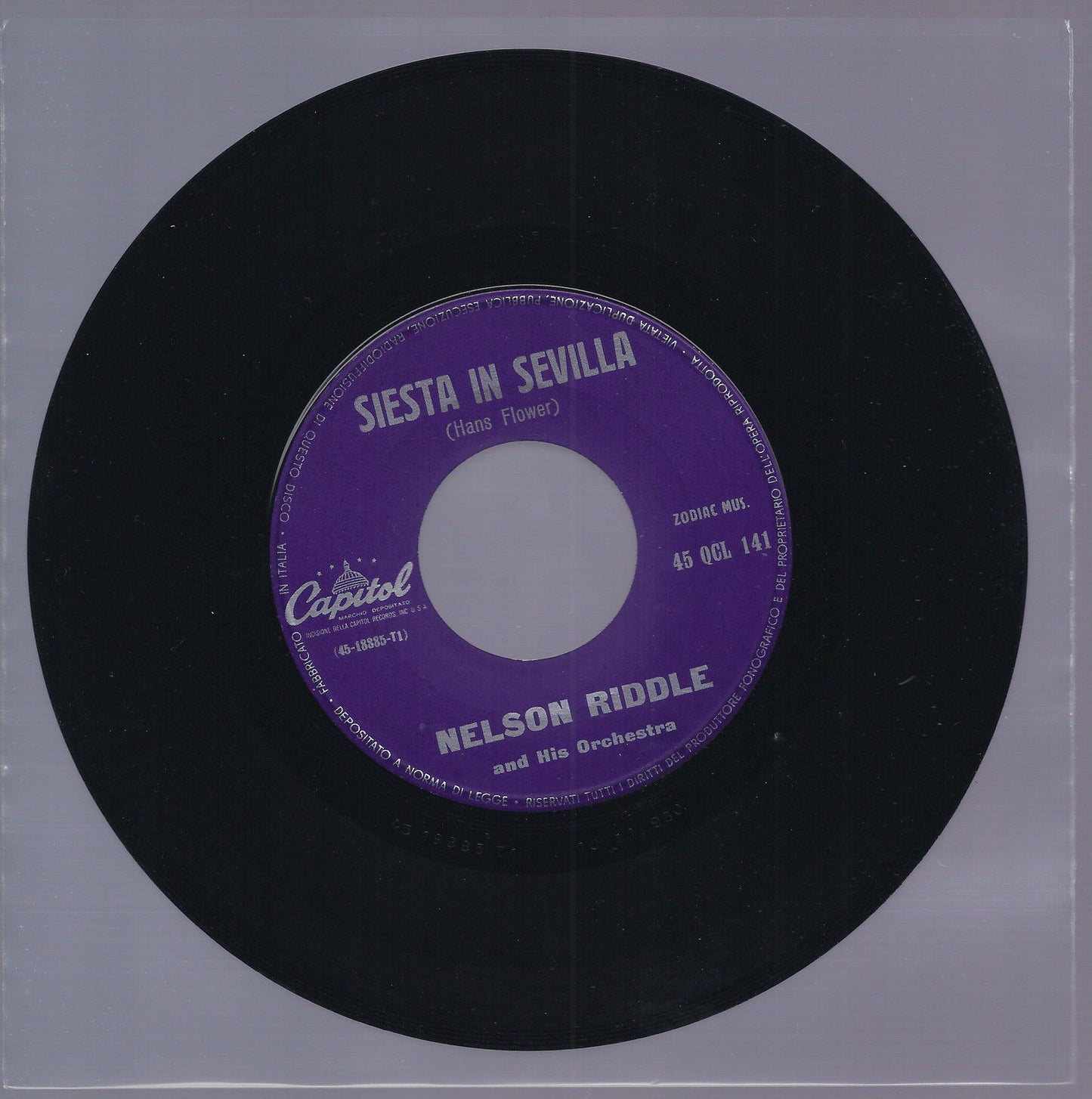 SIESTA IN SEVILLA - THE GREEN LEAVES OF SUMMER == NELSON RIDDLE and His Orchestr