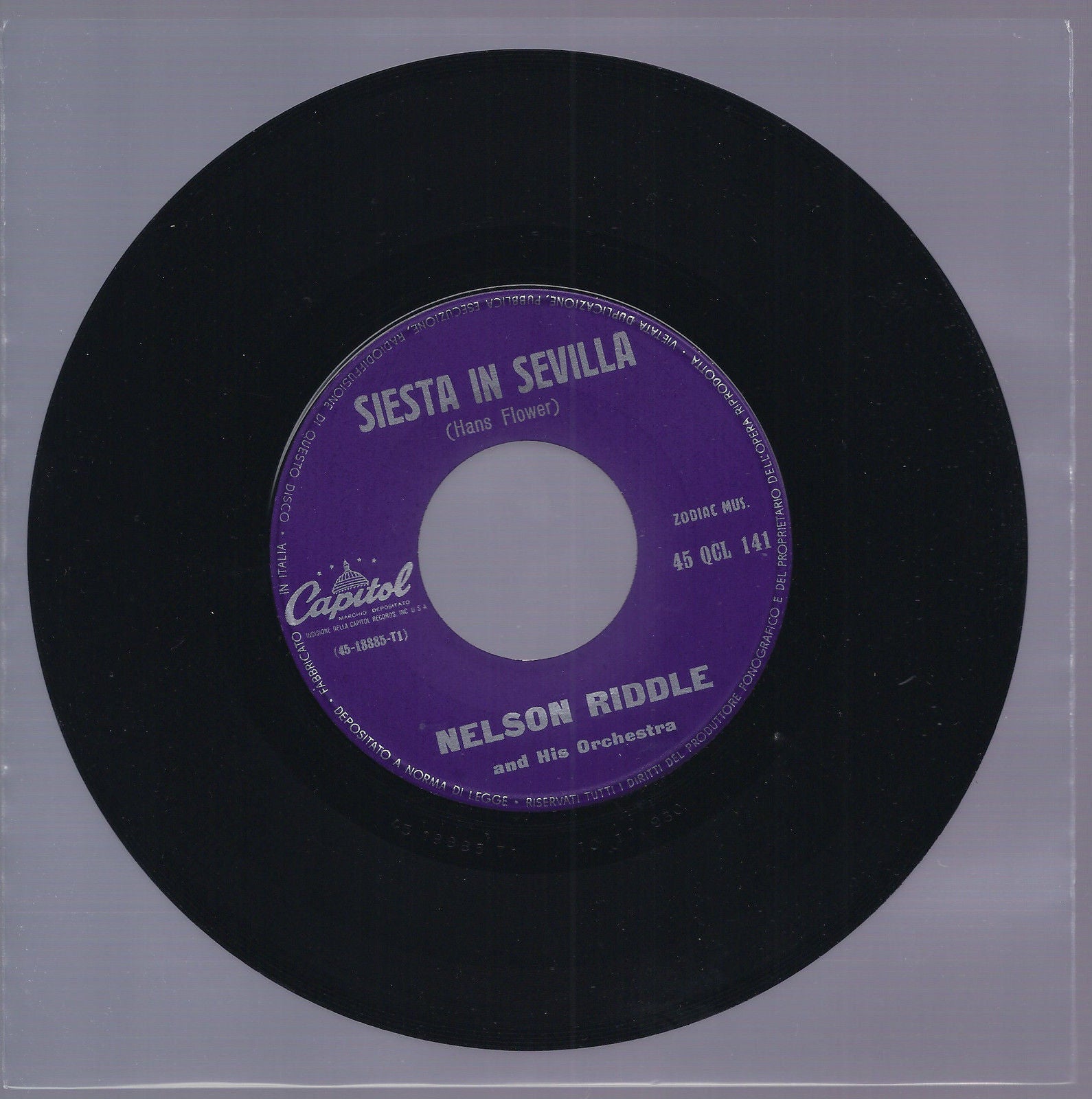 SIESTA IN SEVILLA - THE GREEN LEAVES OF SUMMER == NELSON RIDDLE and His Orchestr