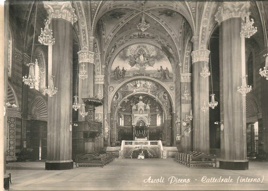 ASCOLI PICENO - CATTEDRALE INTERNO - NV