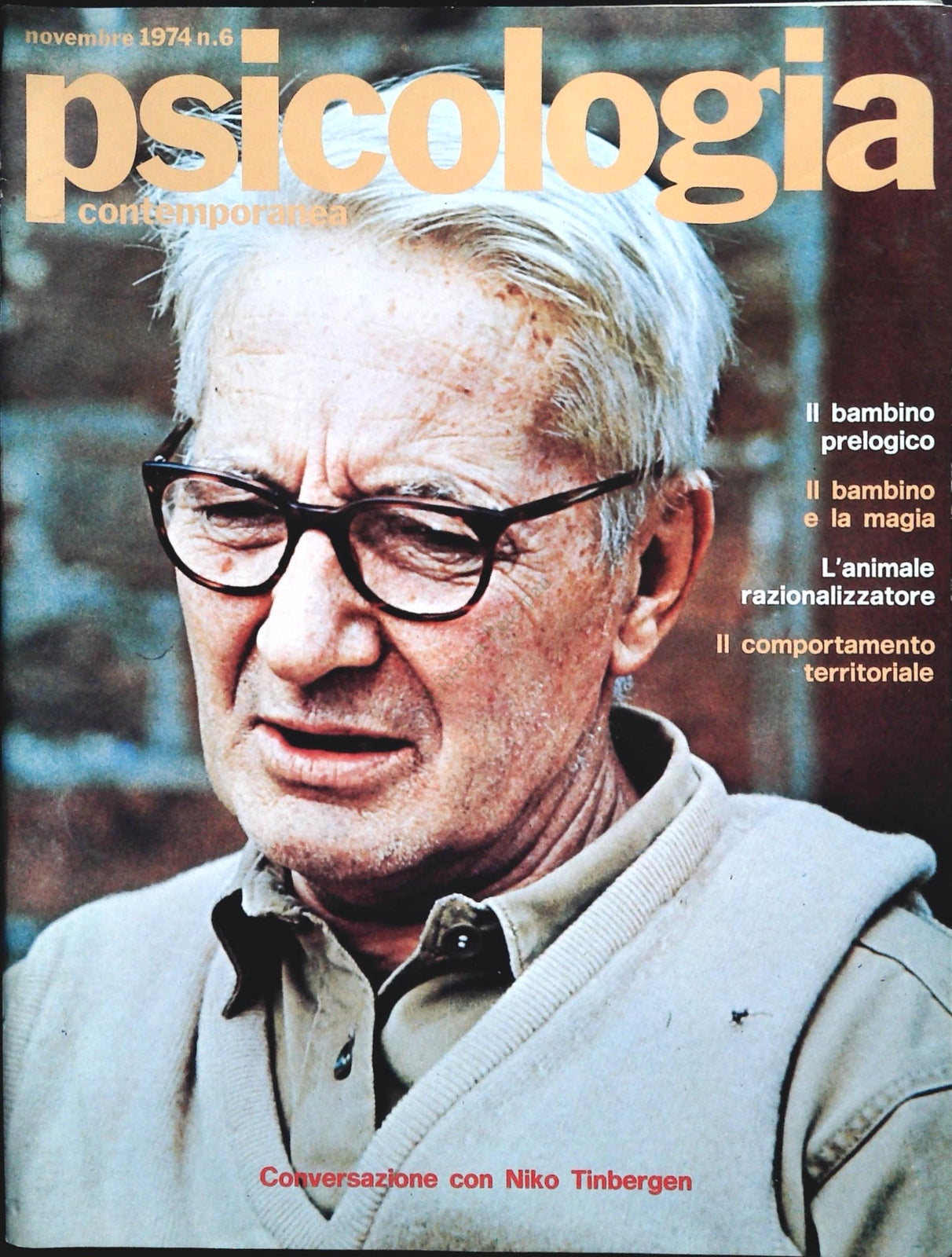 PSICOLOGIA CONTEMPORANEA N. 6 - NIKO TIMBERGEN - OUTLET DEL LIBRO