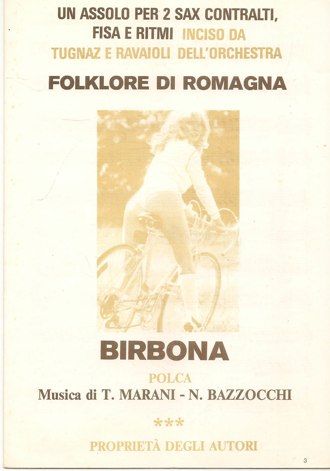 BIRBONA. polca - SAPRTITO - SHEET-MUSIC