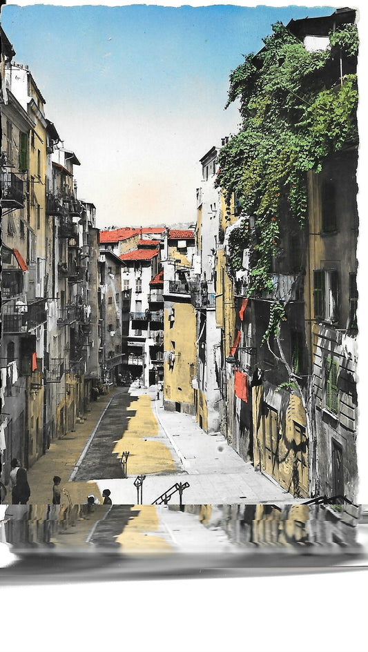 NIZZA - UNE RUE DE LA VIEILLE VILLE - ACQUARELLATA - V1954