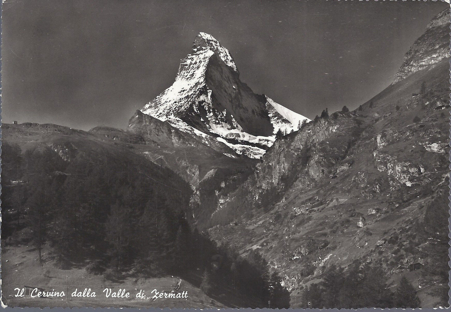 IL CERVINO DALLA VALLE DI ZERMATT - V 1961 - FG