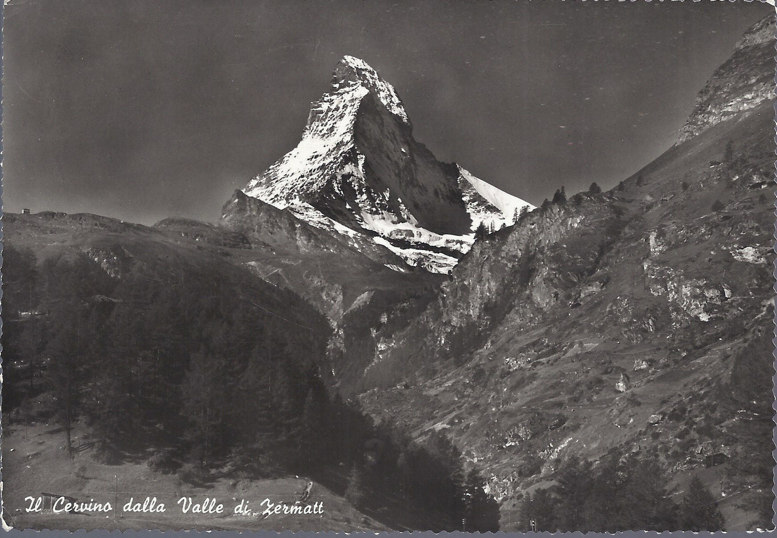 IL CERVINO DALLA VALLE DI ZERMATT - V 1961 - FG