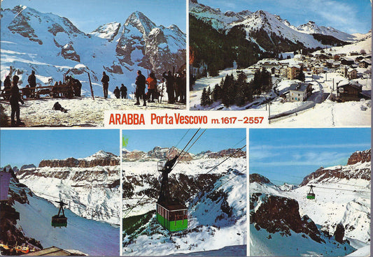 ARABBA PORTA VESCOVO - 5 VEDUTE - FUNIVIA - V 1979 - FG