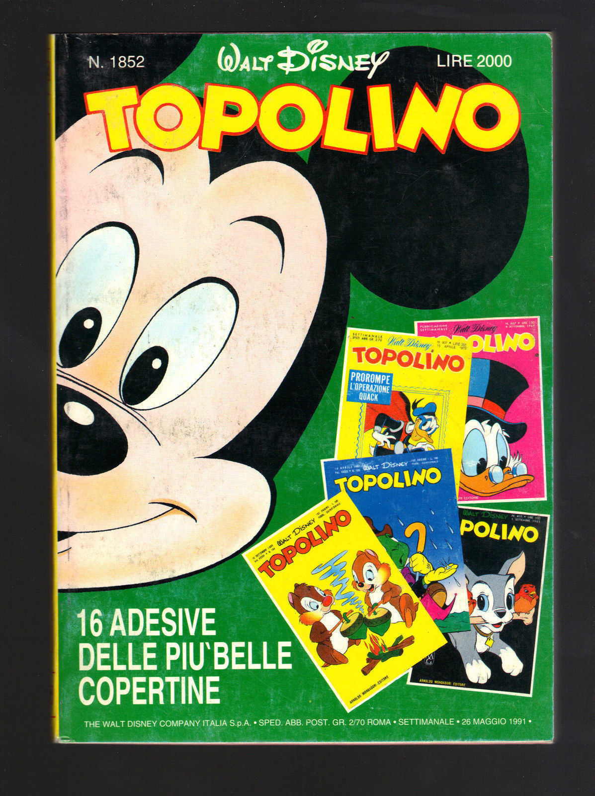 TOPOLINO N° 1852 - 26 MAGGIO 1991