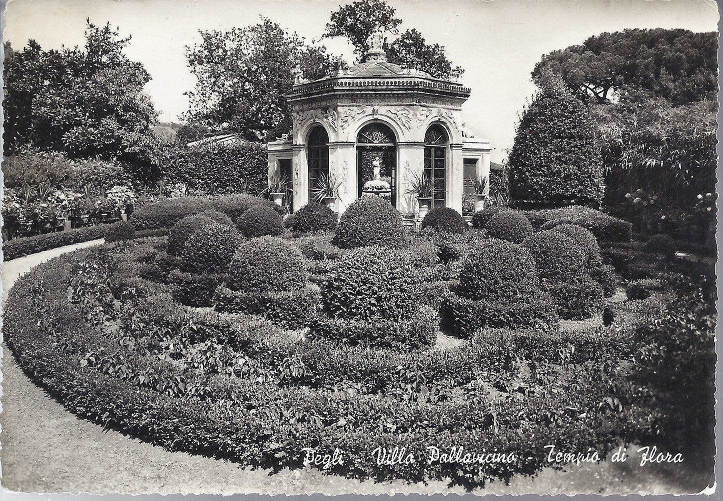 PEGLI - VILLA PALLAVICINO - TEMPIO DI FLORA - V 1956 - FG