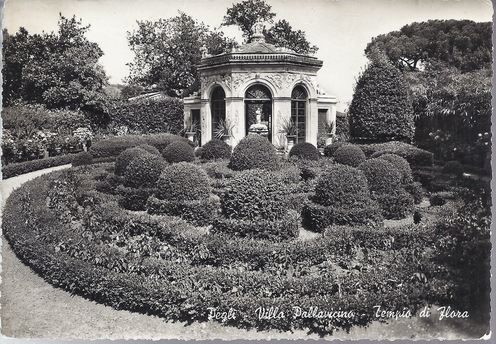 PEGLI - VILLA PALLAVICINO - TEMPIO DI FLORA - V 1956 - FG