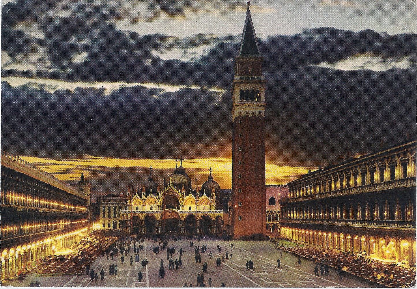 VENEZIA - PIAZZA S. MARCO DI NOTTE - V 1985 - FG