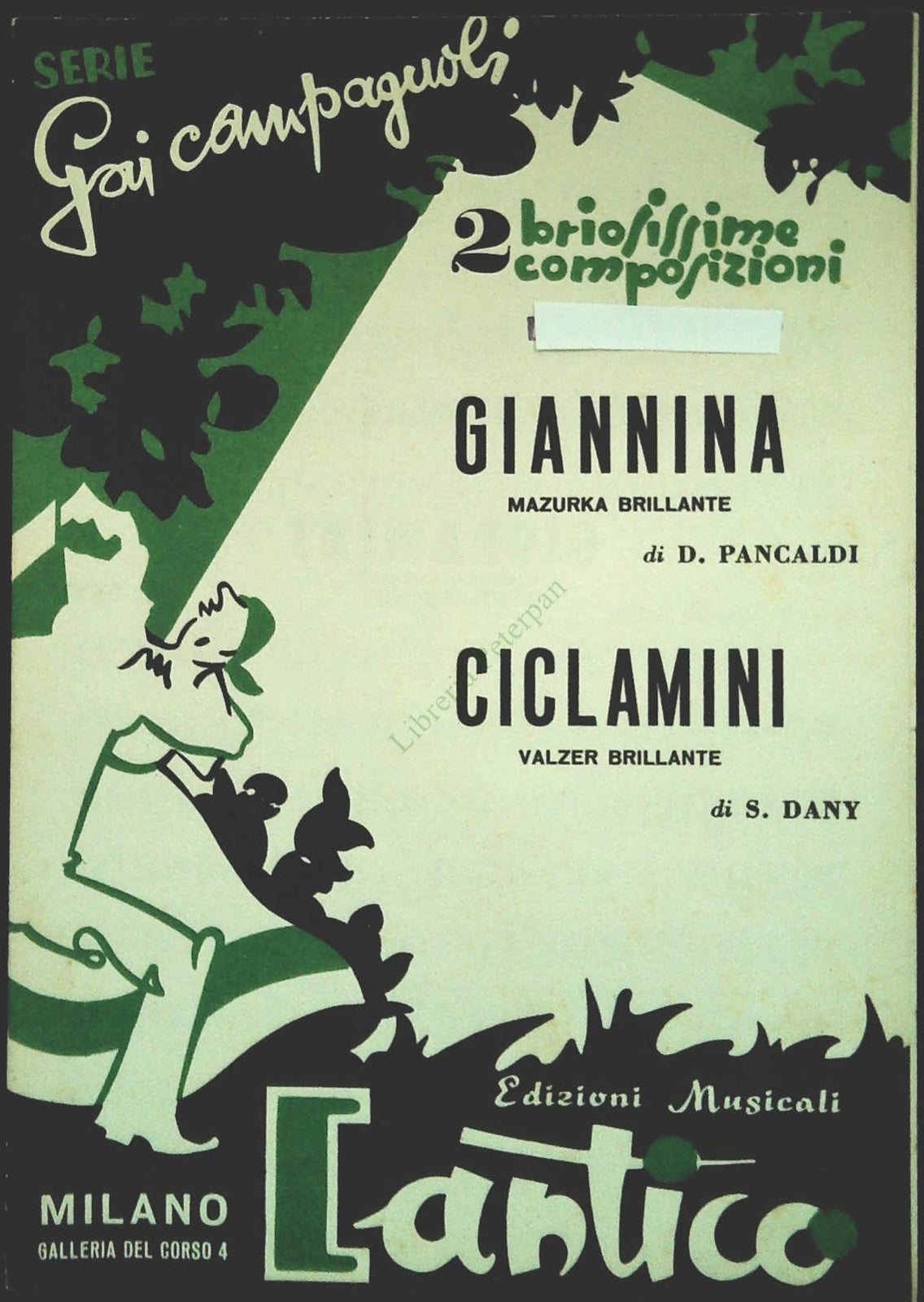 GAI CAMPAGNOLI - DUE BRANI - SPARTITO-SHEET MUSIC