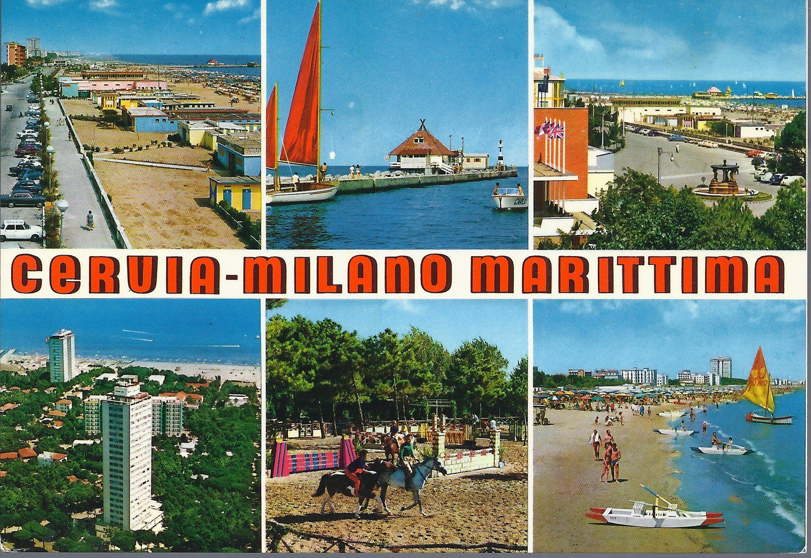 CERVIA  MILANO MARITTIMA - 6 VEDUTE - V 1970 - FG