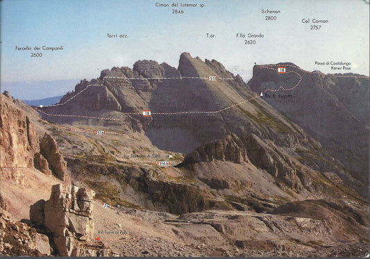 LATEMAR - SENTIERO ATTREZZATO 511 "CAMPANILI DEL LATEMA