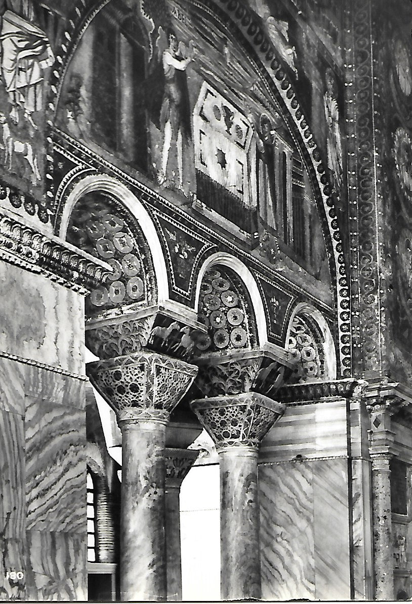 RAVENNA -TEMPIO DI S.VITALE -PRESBITERIO-VEDUTA PARZIALE DELLA PARETE DESTRA -NV
