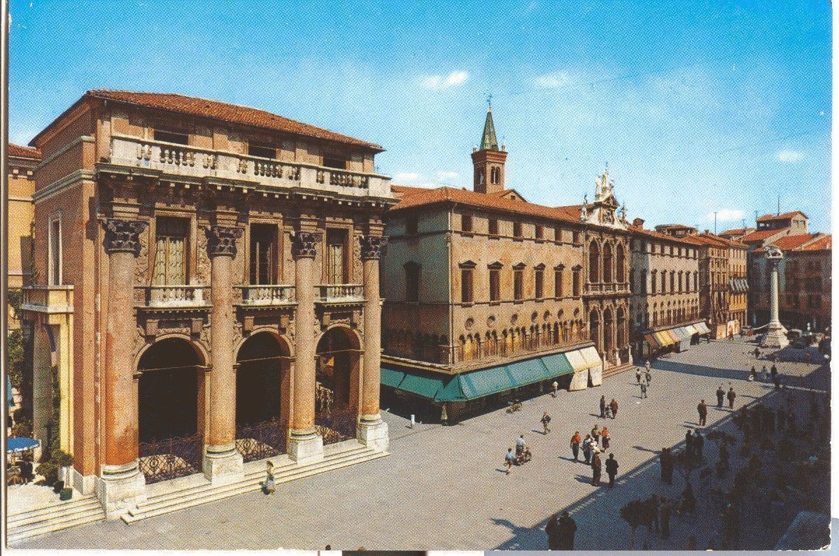 VICENZA - PIAZZA DEI SIGNORI  ACQUARELLATA  NV