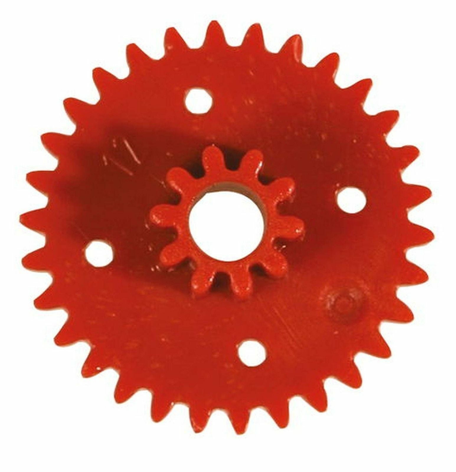 RUOTA DENTATA DOPPIA-MODULO 0,5 30/10 DENTI DI 15 MILLIMETRI FORO 2,9 - 2 PEZZI