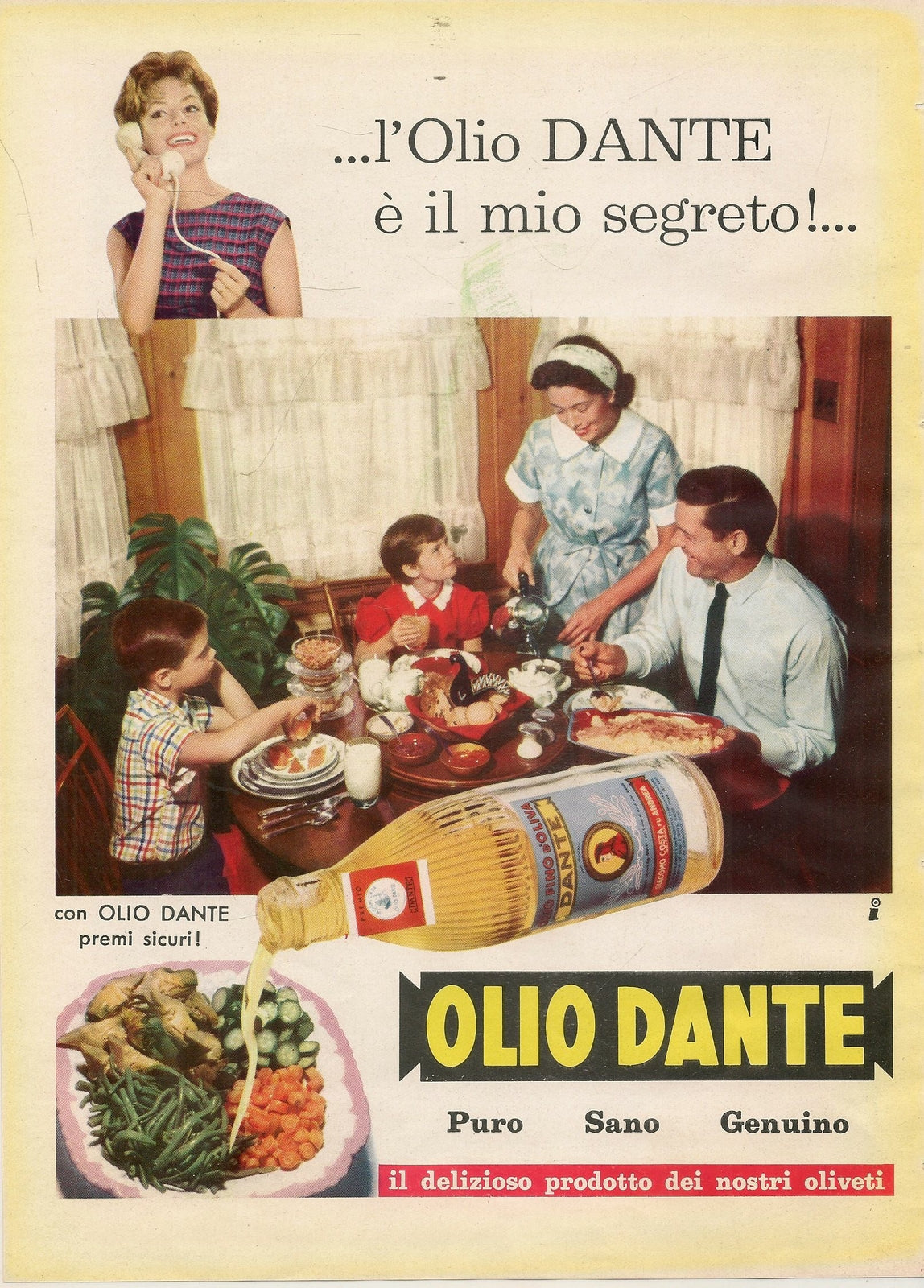 OLIO DANTE. PURO SANO GENUINO - ADVERTISING