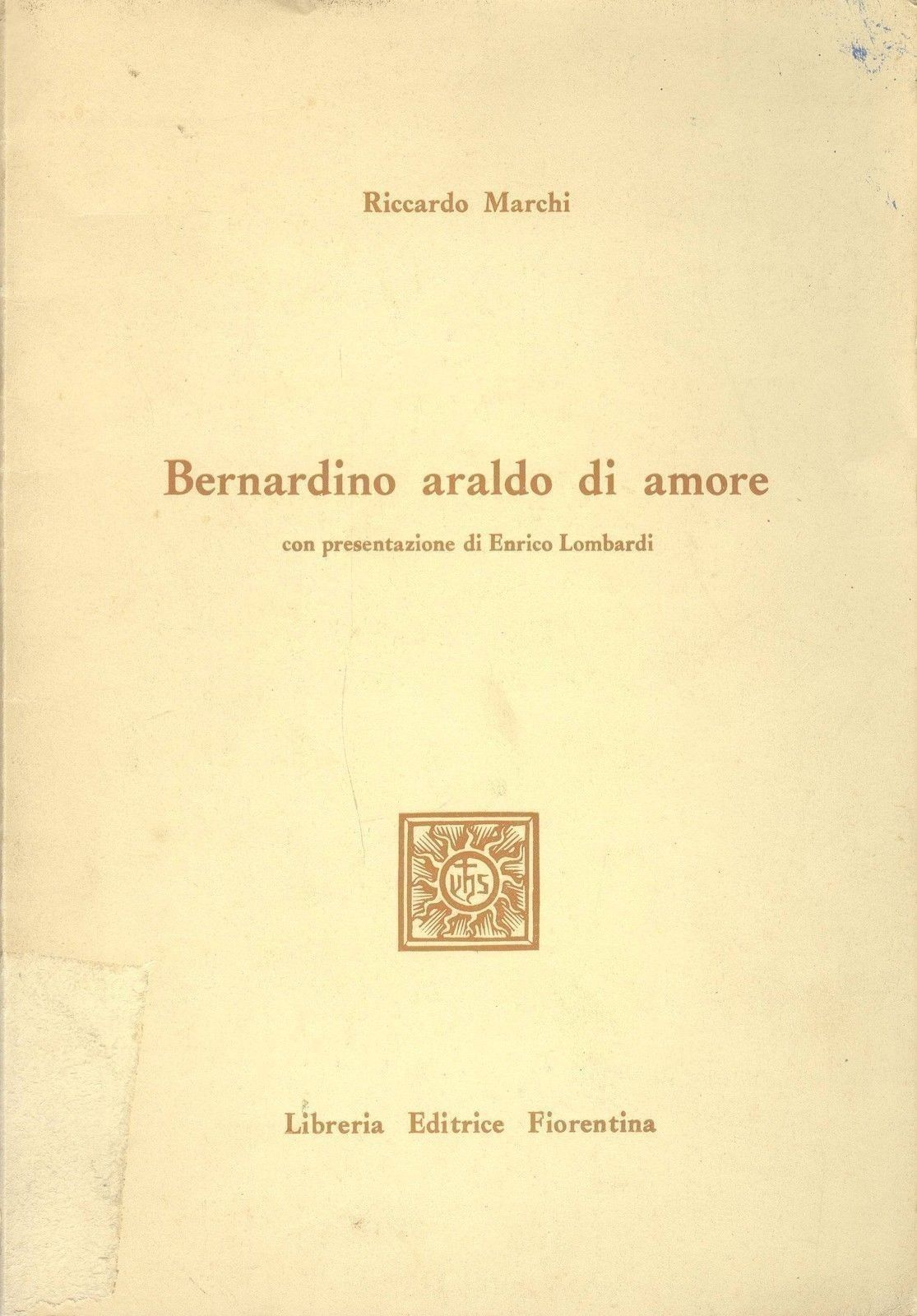 BERNARDINO ARALDO DI  AMORE - RICCARDO MARCHI