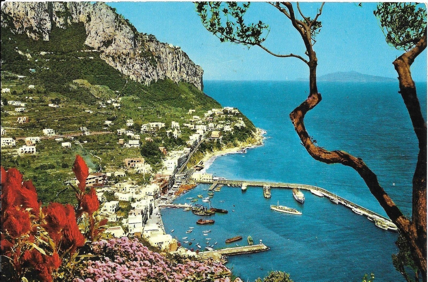 CAPRI - PANORAMA DALL'ALTO - ACQUARELLATA - VSD