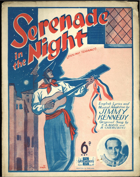 SERENADE IN THE NIGHT - JIMMY KENNEDY - SPARTITO-SHEET MUSIC