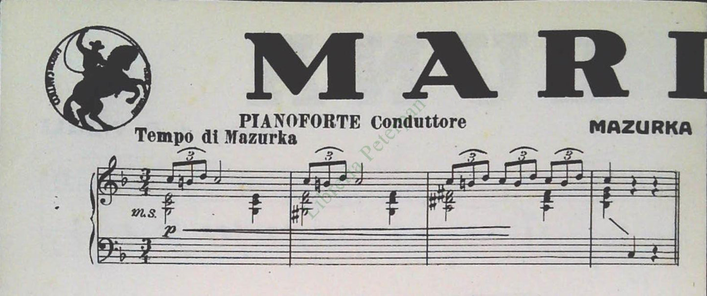 NELLA LUNA., valzer br. - MARILINA. mazurka br. -SPARTITO-SHEET MUSIC