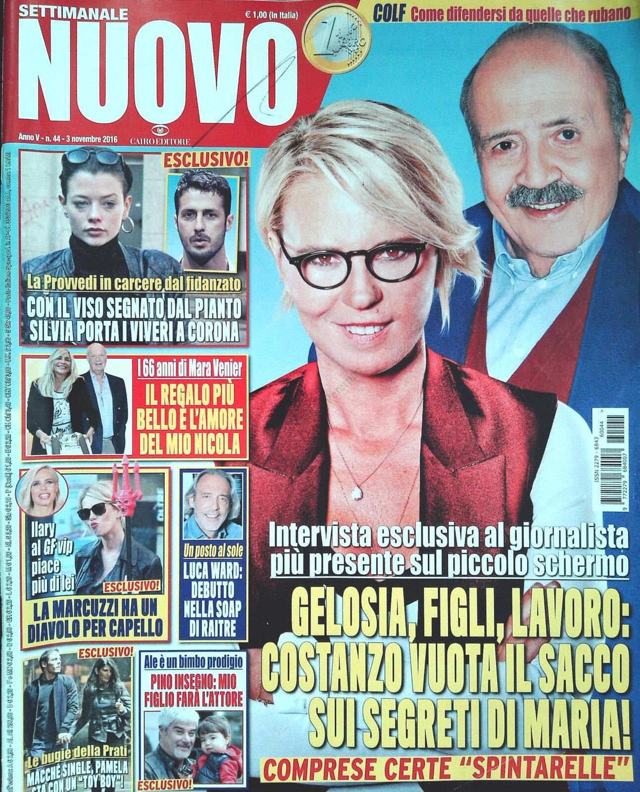 DI PIU' 3 NOVEMBRE 2016 - COSTANZO - PROVVEDI - MARTA VENIER - MARCUZZI-OUTLET