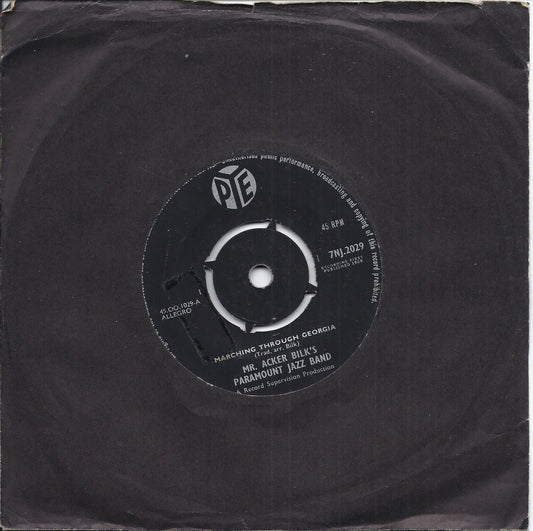 MARCHING THROUGH GEORGIA - DELIA GONE -- MR. ACKER BILK'S PARAMOUNT JAZZ BAND