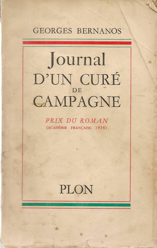 JOURNAL D'UN CURE DE CAMPAGNE - GEORGES BERNANOS - PLON 1958 - FRENCH TEXT