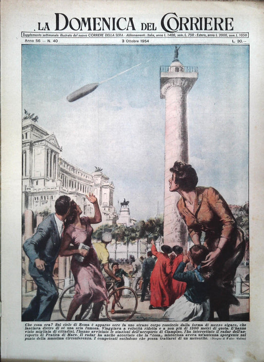 DOMENICA DEL CORRIERE N. 40 - 3 OTTOBRE 1954