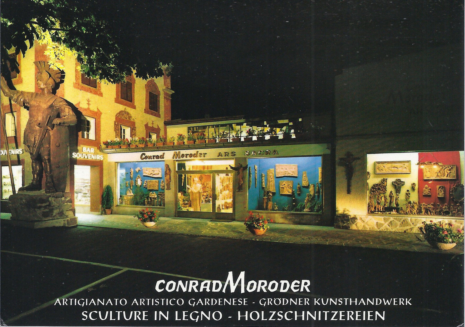 ORTISEI - ST. ULRICH - CONRAD MORODER - SCULTURE IN LEGNO - 
