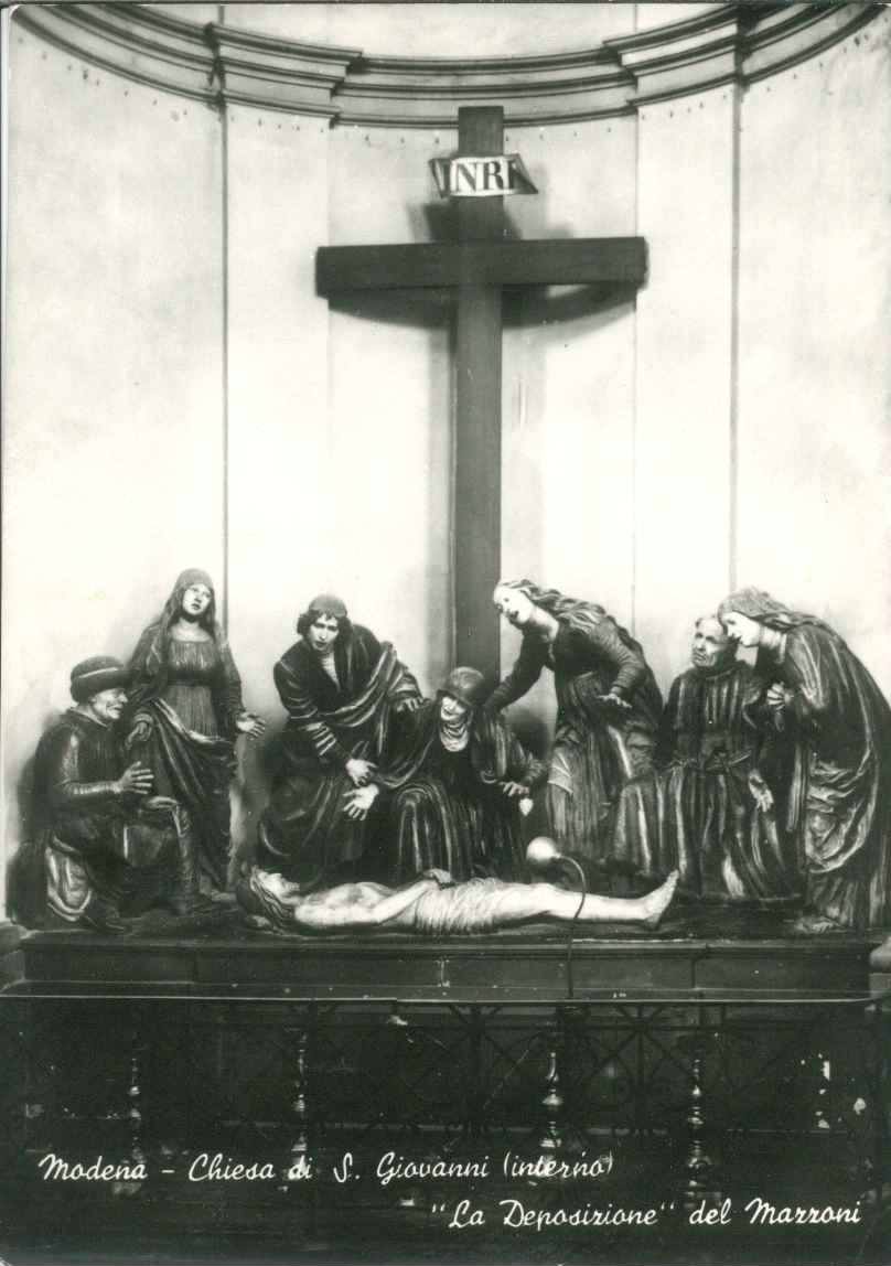 MODENA CHIESA DI S. GIOVANNI INTERNO LA DEPOSIZIONE DEL MAZZONI - NV