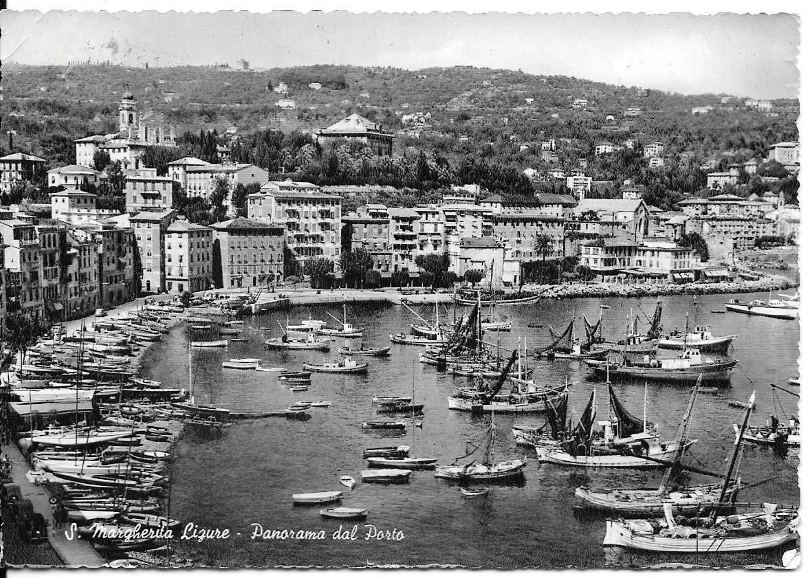SANTA MARGHERITA LIGURE - PANORAMA DEL PORTO - V1958 - FG