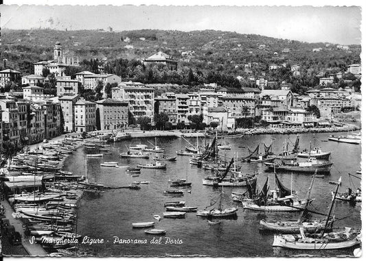SANTA MARGHERITA LIGURE - PANORAMA DEL PORTO - V1958 - FG
