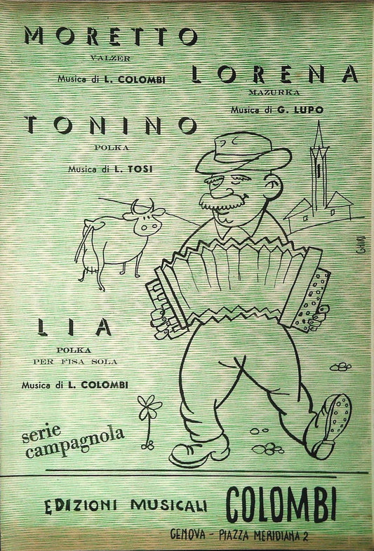 MORETTO.valzer-LORENA.mazurka-TONINO.polka-LIA.polka -SPARTITO-SHEET MUSIC