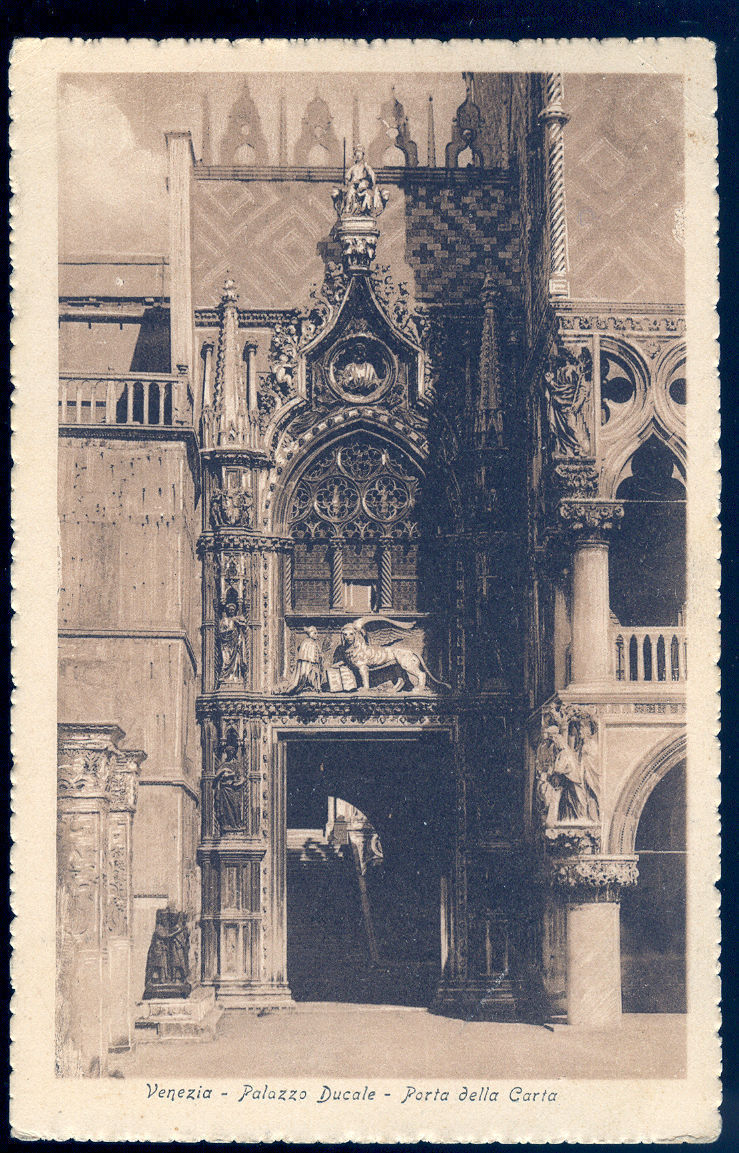 VENEZIA - PALAZZO DUCALE - PORTA DELLA CARTA - V1926