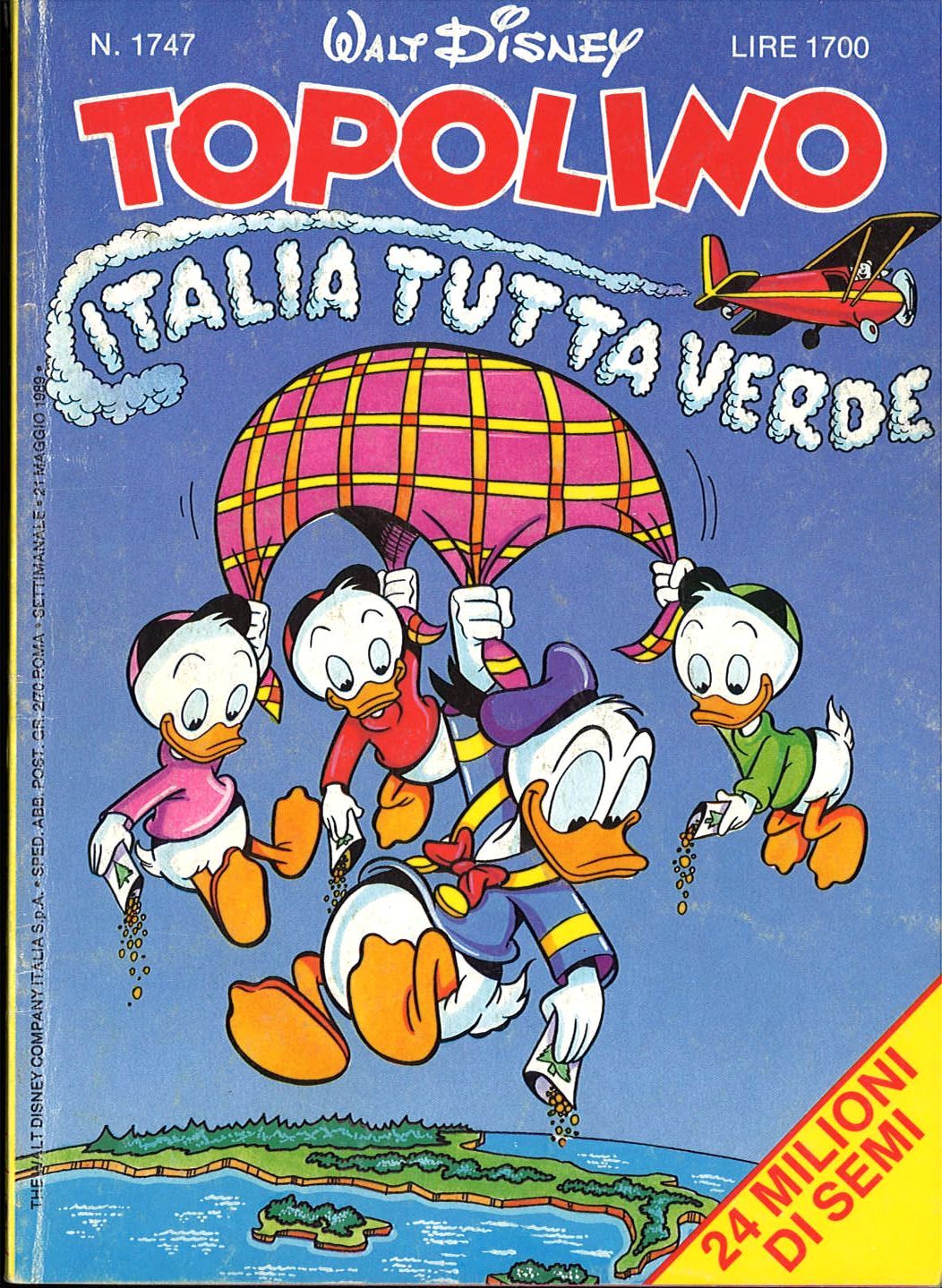 TOPOLINO N. 1747 - 21 MAGGIO1989