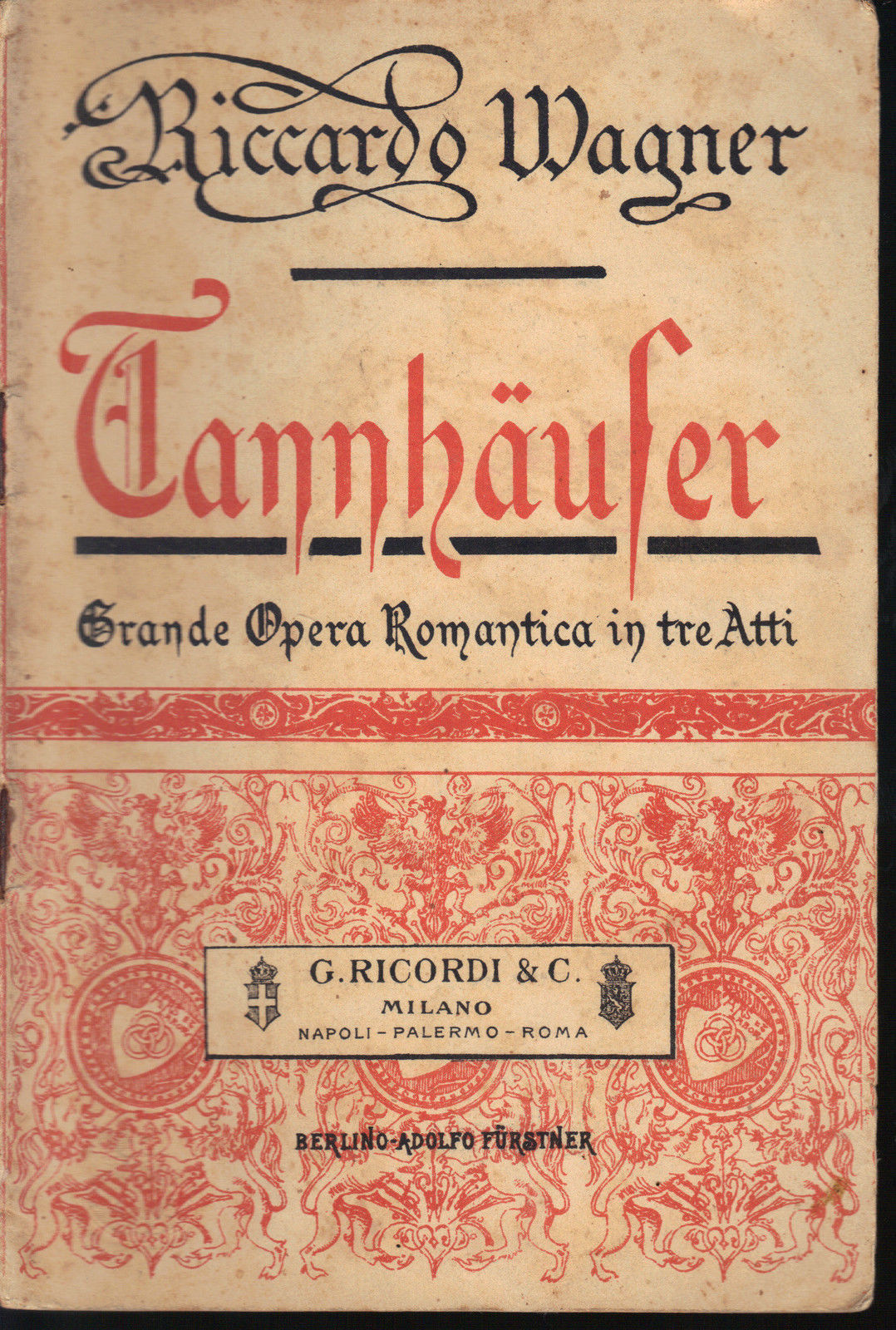 TANNHÄUSER - R. WAGNER # LIBRETTO D'OPERA