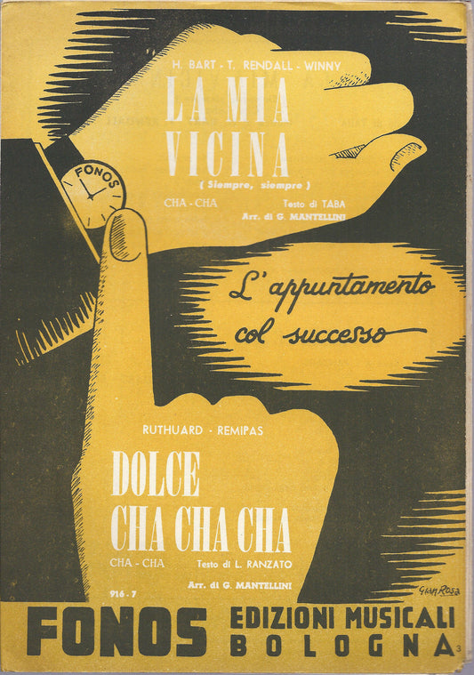LA MIA VICINA ( SIEMPRE, SIEMPRE ) - DOLCE CHA CHA CHA # SPARTITO - Ediz. Fonos