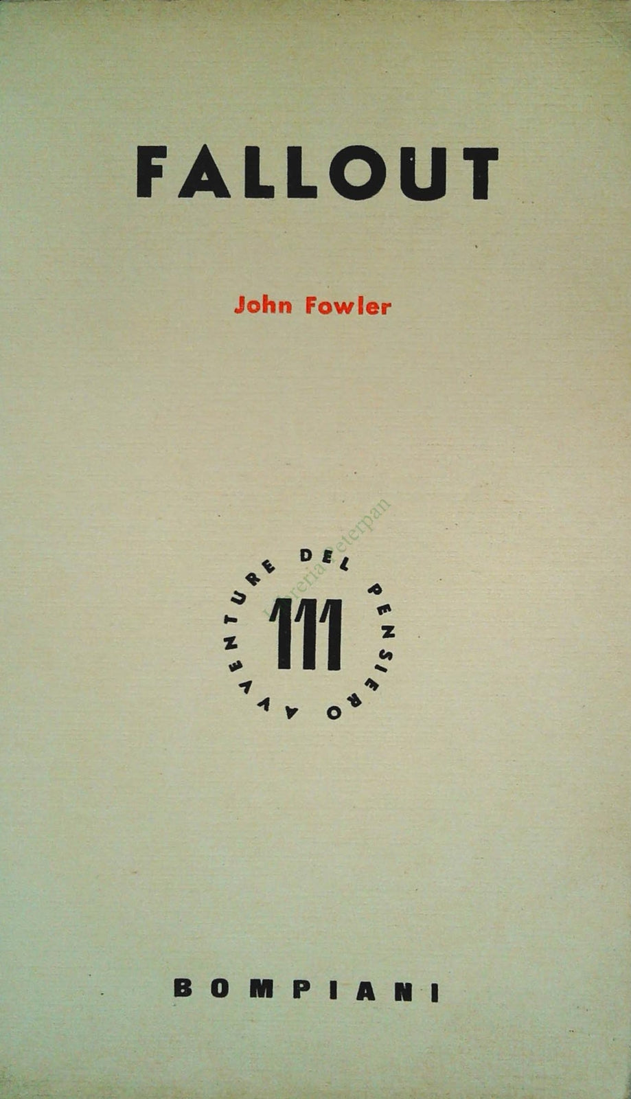 FALLOUT - JOHN FOWLER
