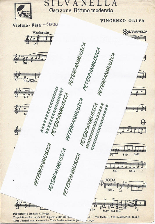 SILVANELLA - NOTTURNO - MA MELODIE # SPARTITO -- Violino - Fisa