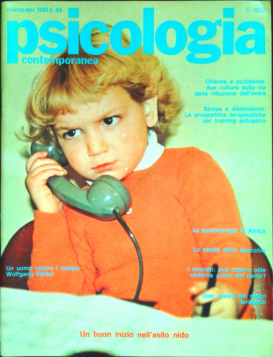 PSICOLOGIA CONTEMPORANEA N. 44 - UN BUON INIZIO NELL'ASILO NIDO-OUTLET DEL LIBRO