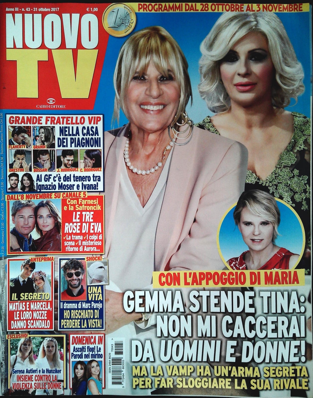 NUOVO TV 31 OTTOBRE 2017 - GEMMA - MARC PAREJO - MOSER